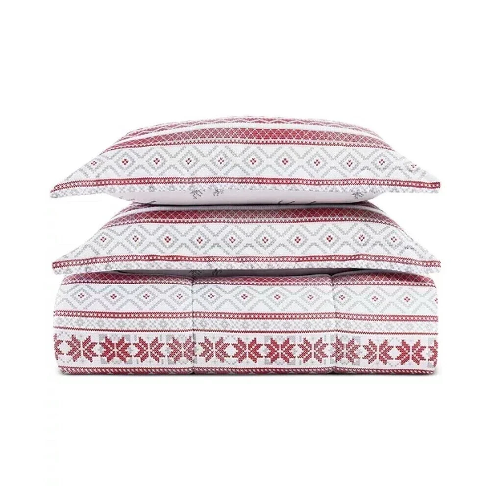PEM AMERICA Holiday Fair Isle 2-Pc. Reversible Full/Queen Comforter Set bedding